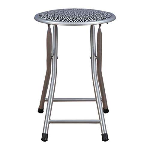 HomeTown Evan Metal Folding Chair in Black Colour 2