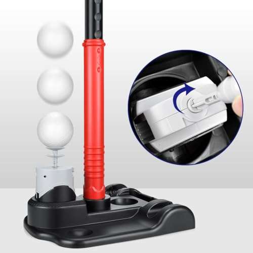 CeleMoon Adjustable Tee Kids T Ball Set Baseball Softball Bat Batting Toy, 8 Balls Included, for Toddler Boys Girls Age 3 4 5 6 Indoor Outdoor Sport Playing Game 4