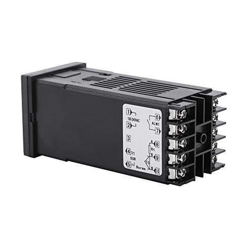 SENRISE Digital Temperature Controller Kits, REX-C100 PID Temperature Controller + 40A SSR + K Thermocouple for Industrial Equipment 3