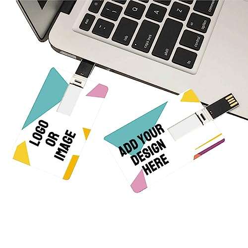 Custom USB Flash Drive Thumb Drives Bulk with Any Image Logo Text, Personalized Flash Drives 1G 2G 4G 8G 16G 32G 64G 128G 256G for Business Wedding Graduation Gifts 50 Pack
