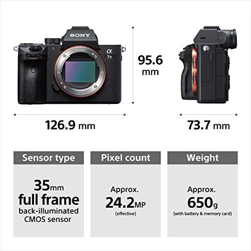 Sony Alpha ILCE-7M3K Full-Frame 24.2MP Mirrorless Digital SLR Camera & SanDisk Extreme Pro SD UHS I 128GB Card for 4K Video for DSLR and Mirrorless Cameras 200MB/s Read & 90MB/s Write 4