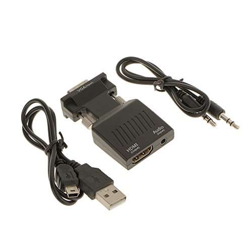 Generic VGA Male to HDMI with Audio HD Video Cable Converter Adapter 1080P for PC TV Laptop DVD