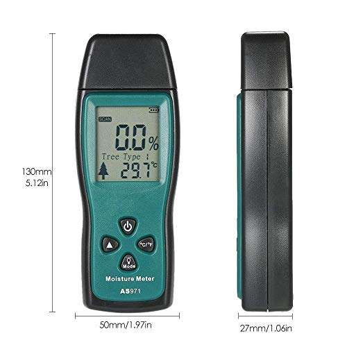 KXA Moisture Meter Wood Moisture Meter Humidity Tester Timber Damp Detector Paper Digital Moisture Meter Test Wall Moisture Humidity Tester 2