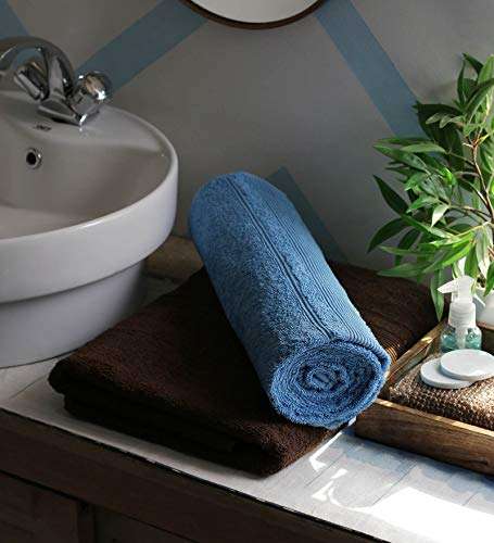 JBG HOME STORE 100% Cotton Regular Size Super Soft Bath Towels with 450 GSM for Bathroom | Premium Highly Absorbent Quick Dry Full Body Bath Towels for Men and Women, Pack of 2, 27 x 54 Inches 1