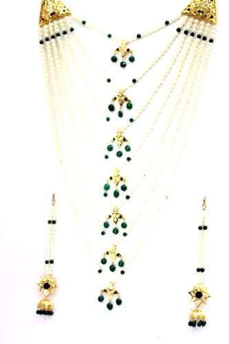 Bangles N More SATLADA - Green - Necklace Set - BB08 for Women