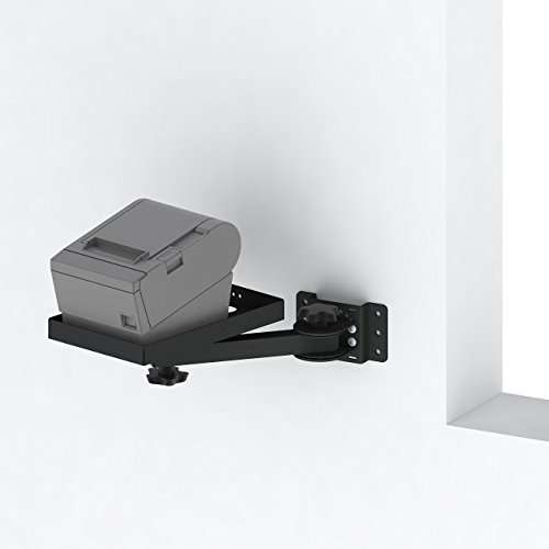 Practical Quality Systems Wall Mount 8" Arm with Printer and Peripheral Tray 1