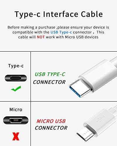JAINTA 5FT Charger Charging Cable Compatible with for PS5 and Xbox Series X/S Controller, Switch Pro Controller, Type C USB for Durable Fast Sync Charging Cord 6