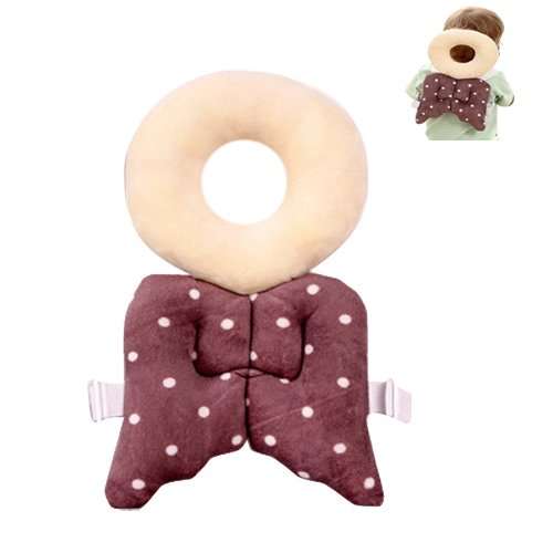 Futaba Drop Resistance Head Protection O-Shaped Baby Pillow - Brown 2