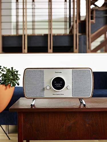 Tivoli Audio Music System Home Gen 2 Wi-Fi/AM/FM/Bluetooth Hi-Fi System (Walnut/Grey) 2