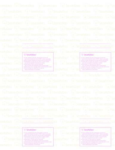 SecurityDocs Security Paper for Medical and Federal use, CMS Certified, Copy and Tamper Resistant, Pantograph, Inkjet and Laser Printer Compatible – 8.5 x 11 Inches, 500 Sheet Supply, (59116) 4