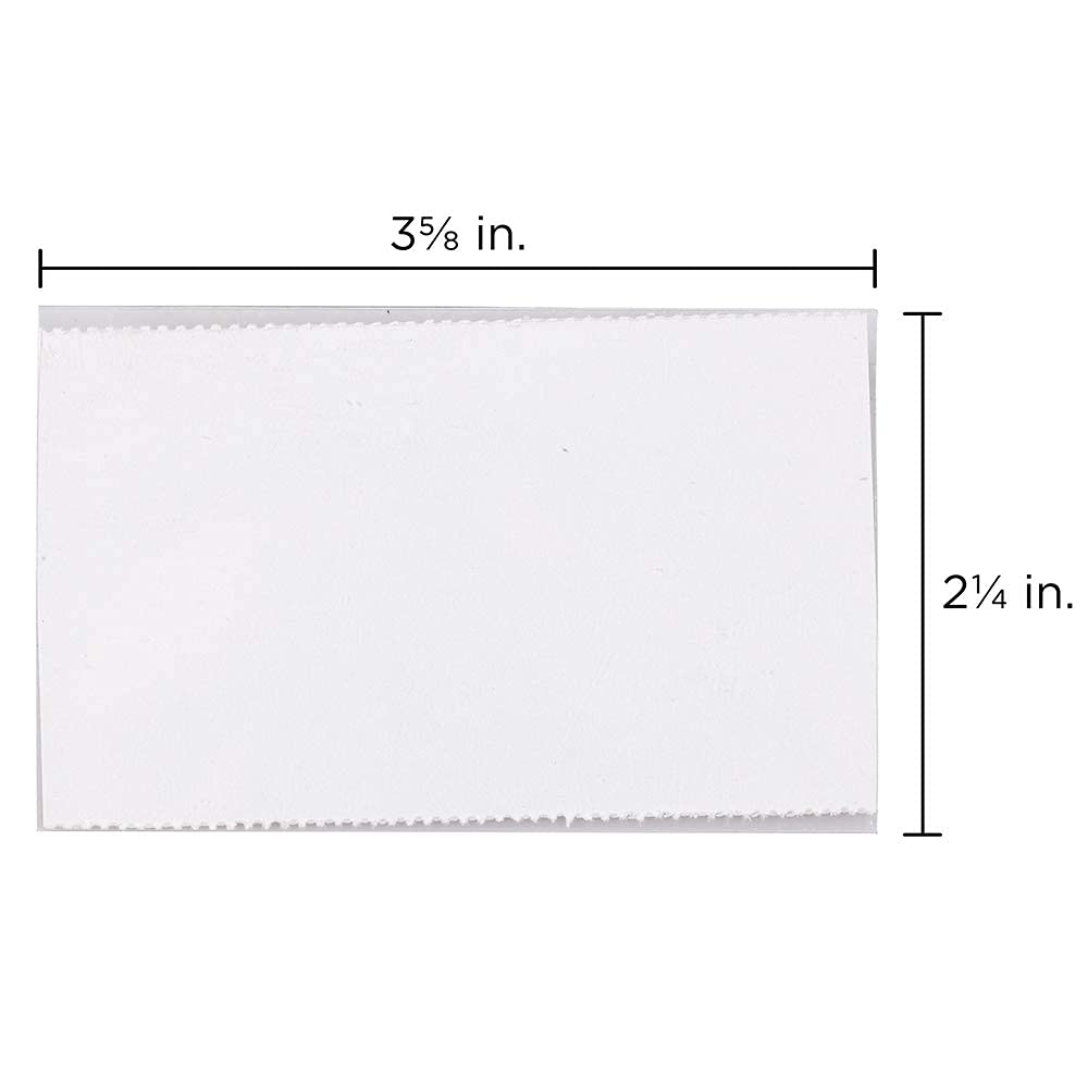 JAM PAPER Plastic Name Tags with Pin - 3 5/8 x 2 1/4 - Clear - 24/Pack 6