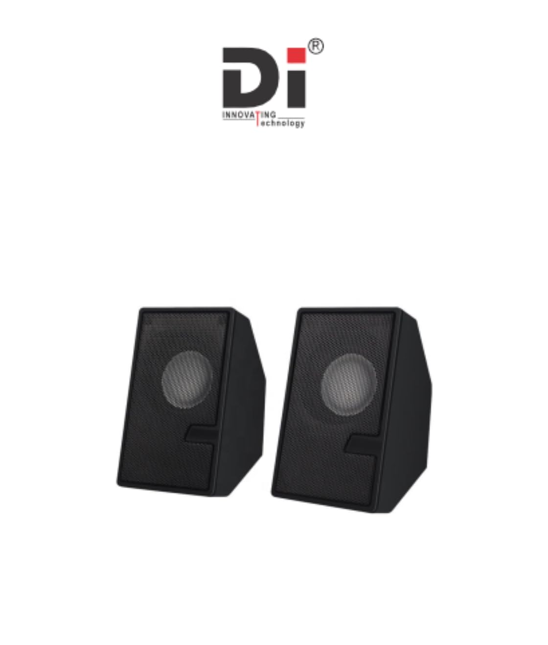 Di Innovating Technology USB Multimedia Speaker with 3.5 Aux Connectivity,USB Powered and Volume Control Laptop/Desktop Speaker (Black, 2.0 Channel) 5 W Laptop/Desktop Speaker (Black) 3