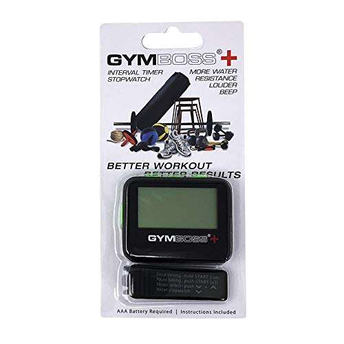 Gymboss Plus Interval Timer and Stopwatch and Gymboss Strap - Bundle (Black with Green Buttons) 5