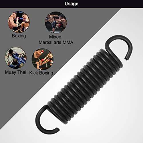 Jayefo Boxing Training Heavy Duty Bag Spring for Hanging Boxing Punching Bags - Up to 210 Pounds - Black 3