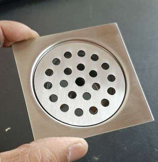 Vida Bath 304 Grade Stainless Steel Popup Floor Drain (75mm x 75mm, 3 inch x 3 inch, 7.5cm x 7.5cm, 48mm Outlet, Without Cockroach Trap) 2