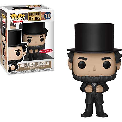 Abraham Lincoln (Target Exc): Fun ko Pop! Icons Vinyl Figure & 1 Compatible Graphic Protector Bundle (010 - 41710 - B) 1