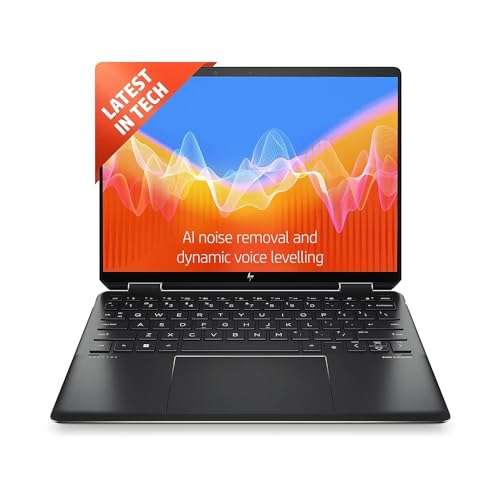 HP Spectre X360 12th Gen Intel Evo Core i5 13.5 inch(34.3 cm) WUXGA, Multitouch, 400 nits, Gorilla Glass, 2-in-1 Laptop (16GB RAM/512GB SSD/5MP IR Camera/FPR/B&O/Pen/Eye Safe/1.34 Kg), ef0057TU