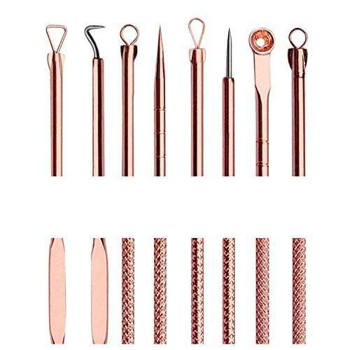 MAPPERZ Blackhead Acne Removal Needle Kit 4 Pcs Cleaning Tool Blemish Pimple Comedone for Women and Men Blackhead, Blemish, Whitehead Popping, Zit Removing for Risk Free Nose Face Skin with Case -PC1 5