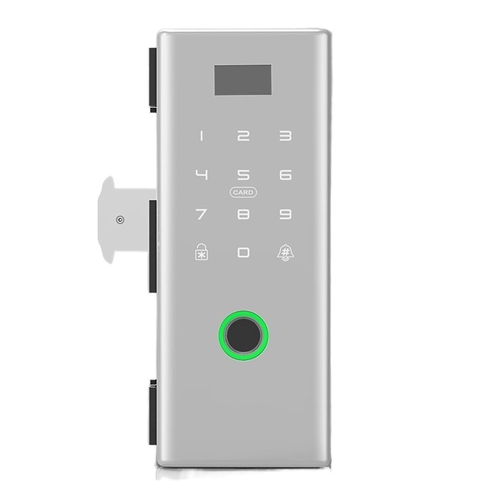 Graffiti WiFi Sliding Glass Door Lock Biometric Fingerprint Lock Electric Digital Lock e Glass Door Lock Wooden Door Lock (Color : Kit8, Mortise Lock Size : Type E) (Kit10 Type E) 1