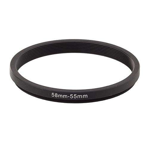 Bower Step-Down Adapter Ring 58mm Lens to 55mm Filter Size
