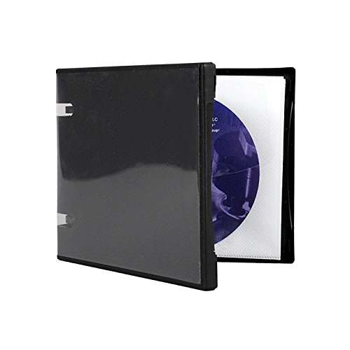 UniKeep Disc 5 CD/DVD Wallet with Pages - Case of 30 (Black) 2
