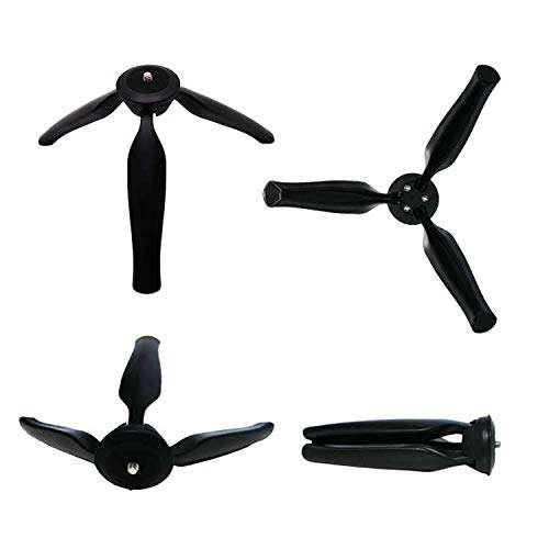 Coolux Mini Tripod Projector Mount with 360 Degrees Rotatable Heads for Projectors DSLR DVR Cameras Mini Webcam, Mount with Metal Ballhead for Camera … (Black(Red)) 6