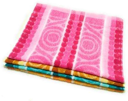 ELSTONE HOME Cotton Colors 300 GSM Hand Towel Set (Pack of 4) 1