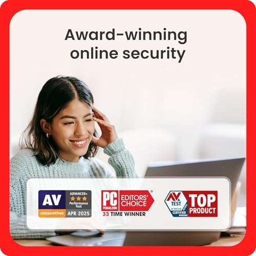 McAfee Total Protection 5-Device 2025 Ready | Security Software Includes Antivirus, Secure VPN, Password Manager, Identity Monitoring | 1 Year Subscription with Auto Renewal 4