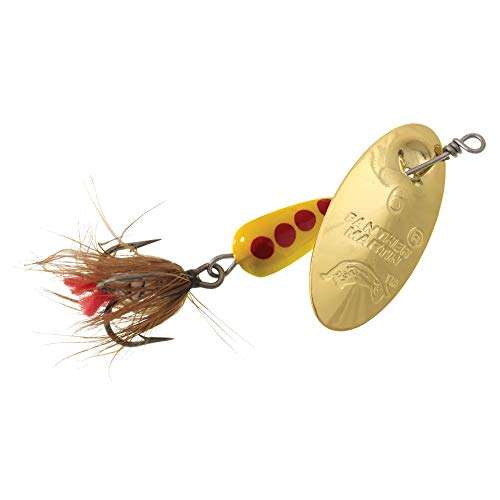 Panther Martin PMRF_4_GBR Classic Regular Dressed Fly Fishing Spinner, Gold/Brown