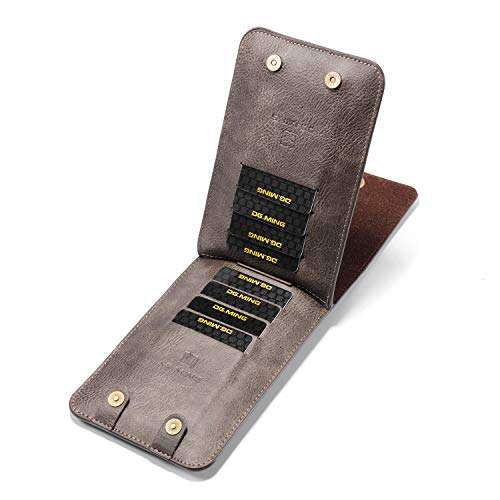 Cellphone Pouch with Belt Clip, Small Waist Purse Fanny Pack for Phone, 5.5" Ladies Men Cell Phone Accessories Travel Case PU Leather Cellphone Belt Clip Holster Pocket Wallet Purse with Climbing Hook 5