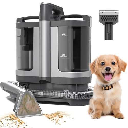 Carpet Cleaner Machine, 20KPa Powerful Portable Upholstery Spot Cleaner Shampooer Machine,Deep Stain Remover for Pets,Stairs,Car Seat, Couch & Furniture 1