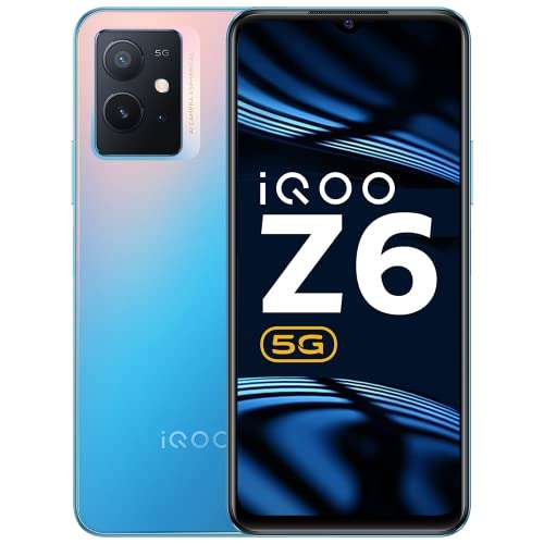 iQOO Z6 5G by vivo (Chromatic Blue, 6GB RAM, 128GB Storage) | Snapdragon 695-6nm Processor | 120Hz FHD+ Display | 5000mAh Battery