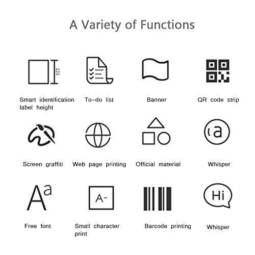 Portable Mini Thermal Receipt Printer, Wireless Pocket Label Note Picture Photo Memo Receipt Paper Printer, with USB Charging, for Android, for iOS, for Windows, for Cellphone and PC(Pink) 5