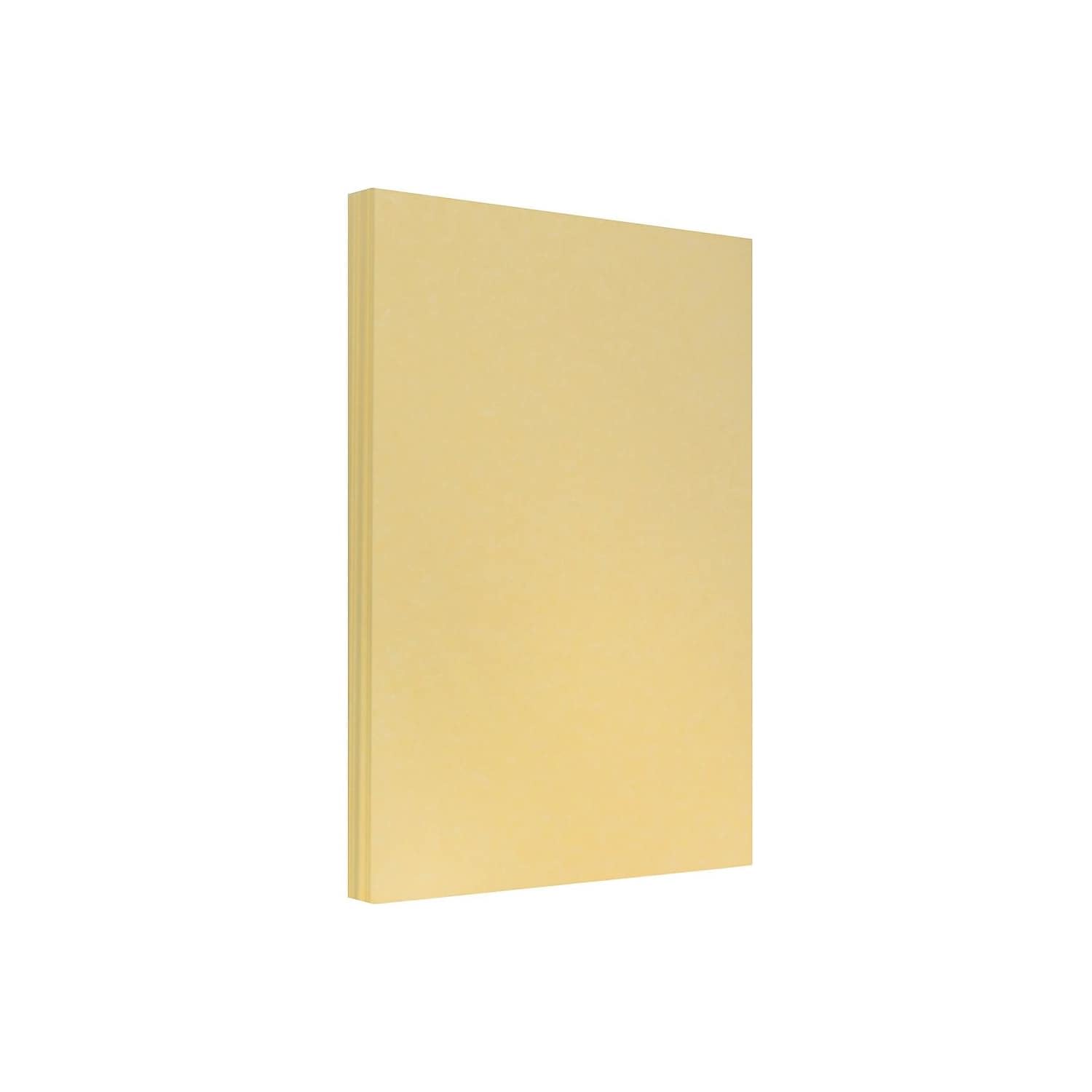 JAM PAPER Legal Parchment 24lb Paper - 90 GSM - 8.5 x 14 - Antique Gold Recycled - 100 Sheets/Pack 4