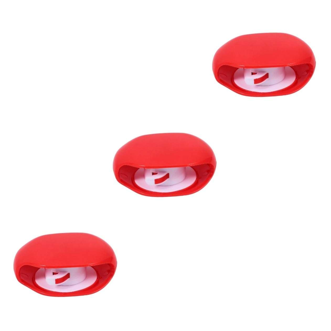 QUMIIRITY 3pcs Roll Earphone Cable Wire Auto Cable Winder Earbuds Case Holder Automatic Rope Winder Headset Stand Cord- Headphone Organizer Cord Holders Data Cable Headphones Stand Red 1
