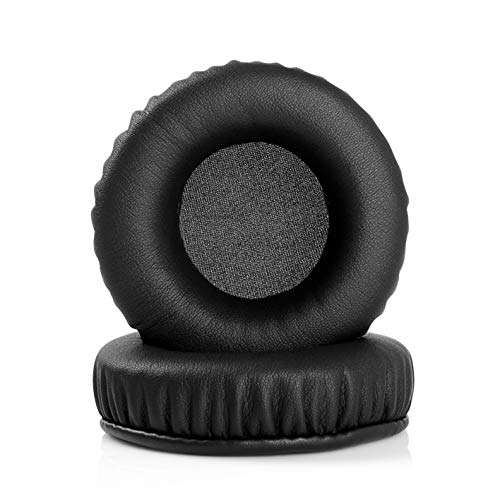 Black Earpads Replacement Ear Pads Foam Cushions Covers Pillow Compatible with Sony MDR-RF6500 RF6500 MDR RF 6500 Headset Headphone Protein Leather 4
