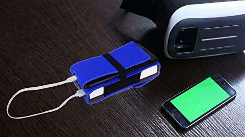 Saco Shock Proof Pouch Case Compatible for MI Power Bank 3i 20000mAh Lithium Polymer Wallet | Blue (Power Bank Not Included) 6