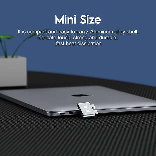 Kapa USB C Type Adapter, Aluminium Multi Port Dongle Dual Type-C to USB 3.0 coverter for All MacBook Pro, MacBook Air Including M1, M2 4