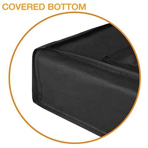 Mount Factory Outdoor TV Cover - 32" Model For 30" - 34" Flat Screens - Slim Fit - Weatherproof Weather Dust Resistant Television Protector - Black 4