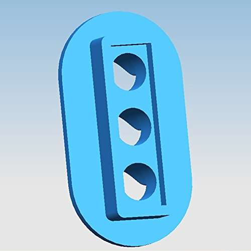 Evemodel 10 Sets Target Faces with LEDs for Railway Signal HO OO TT Scale 3 Aspects JTD18 4