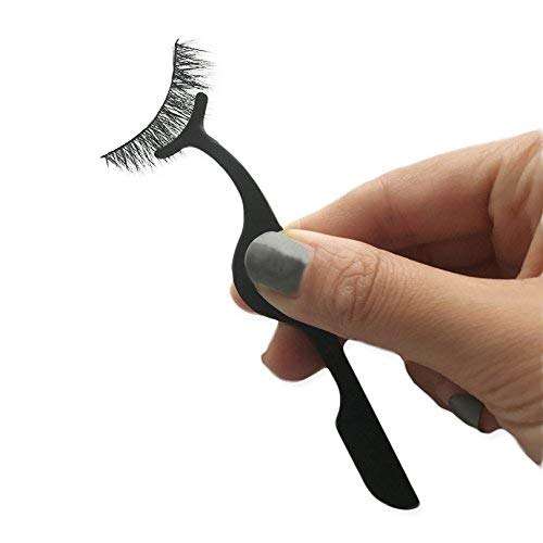 MAPPERZ Stainless Steel False Eyelashes Extension Applicator Tool Fish Tail Clip Remover Auxiliary Clip Tweezers Nipper Makeup Tool For Women And Girl Use Home Saloon - Pack of 1, Black 4