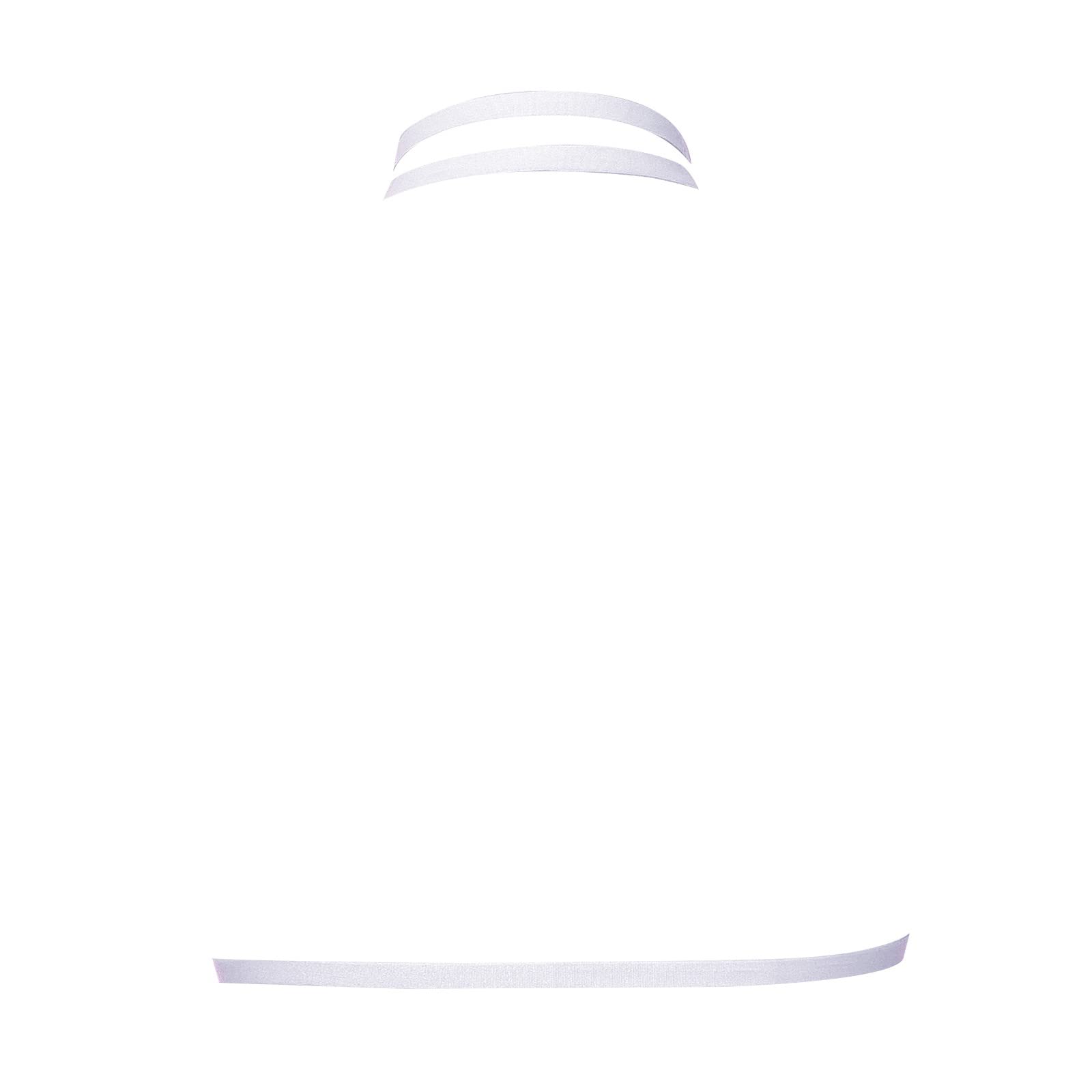 Women Sexy Lace Up Bra Black Cutout Adjustable Lingerie Bra Lady Elastic Band Bra Novelty Slim (White, One Size) 5