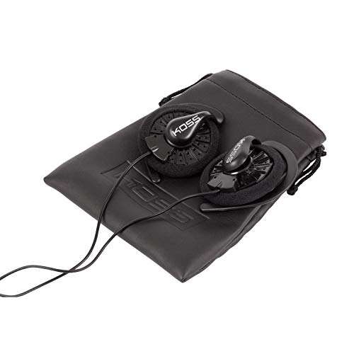Koss KSC35 Ear Clip Headphones, Pivoting Ear Clip Design, Lightweight, Wired 3.5mm Plug, Black 3