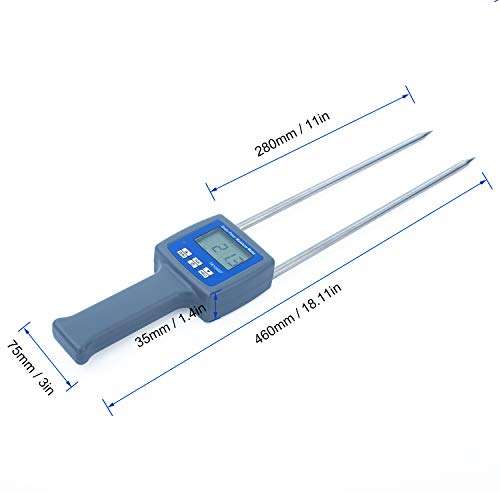 AMTAST Digital Flour Moisture Meter, Wheat Corn Soya Beans Coffee Maize Peas Flour Humidity Tester, 11 Kinds Grain Flours Moisture Meters 5