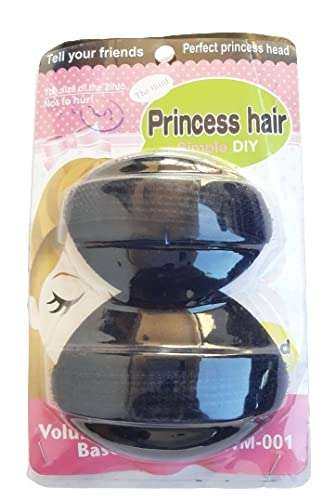 advancedestore Princess Hair Puff Maker Girls & Women - Black (10 cmx6.5 cm(pack of 1))moq