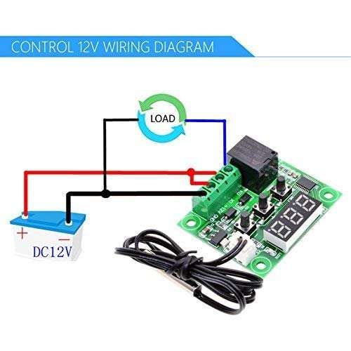 W1209 Combo for DIY Incubator 1PIECE W1209 2PIECE 12V 2A Adapter+4PIECE 3INCH DC Fan+2PIECE Female DC Jake+2SET ALIGATER Crocodile PIN Electronoc Digital Thermostat Sensor 12 Volt Temperature 5