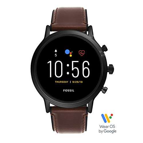 Fossil Gen 5 Carlyle Touchscreen Men's Smartwatch with Speaker, Heart Rate, GPS and Smartphone Notifications - FTW4026, Black 1