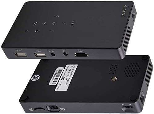 KDUFHC Projector 4K Supported - Native 1080P Projector Bluetooth Outdoor Movie Projector/Full Sealed Design/Digital Display/50% Zoom, for Phone/PC/DVD/TV/PS4 4