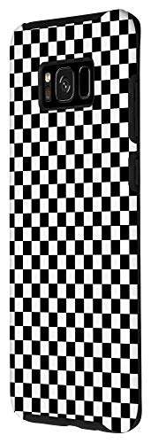 Galaxy S8+ Checkered Black Checkerboard Pattern Phone Case 2