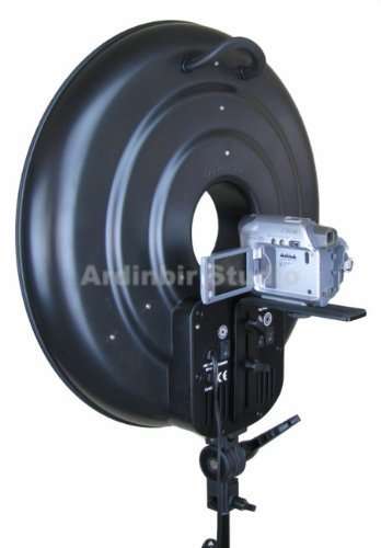 Ardinbir Studio 700W Daylight Cool Video Ring Light Diffuser for Camcorder Panasonic SDR S26, H80, H200, H40, H18 HDC SD1, SD60S, SD5, SD9, TM90K, TM55K, 3